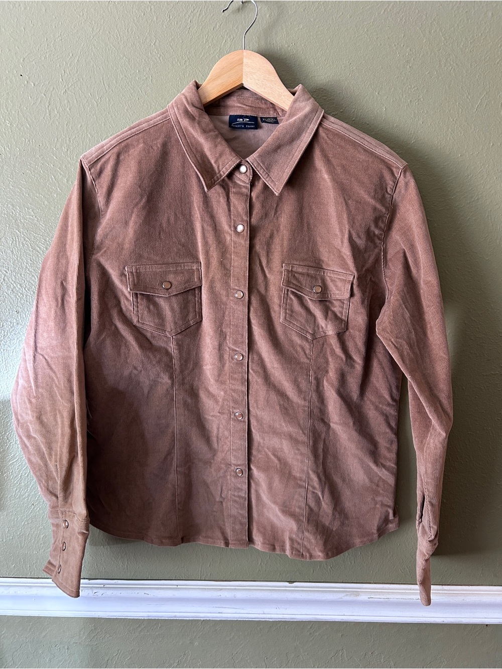 Vintage Corduroy Pearl Snap Shirt Jacket Shacket Western Boho Cowgirl